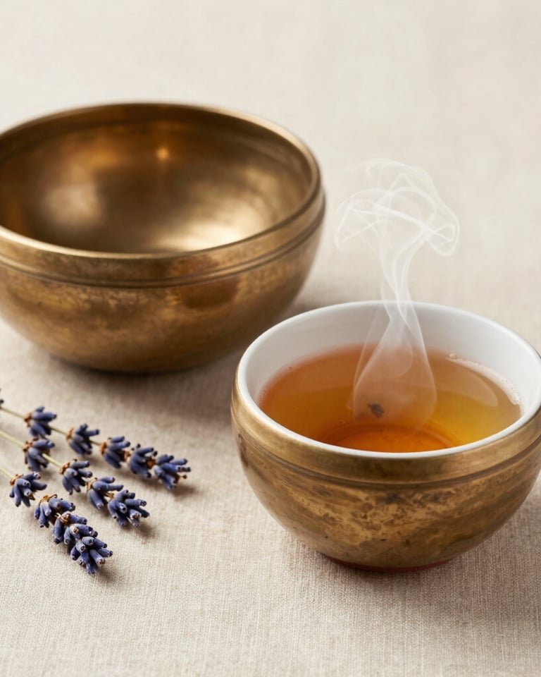 The Naada Ananda Signature Ritual with breathwork, yoga, sound healing and tea ceremony